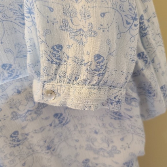 Tantrums Flowy High Low Boho Blouse size Medium - Picture 2 of 5